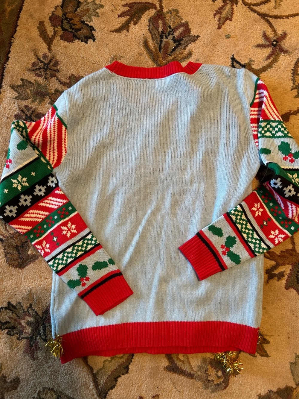 Women’s large Holiday Santa Mugshot Sweater - - Picture 5 of 6
